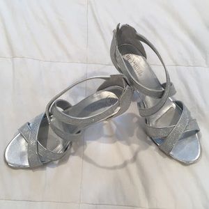 Mootsies Tootsies Silver Strappy Heel